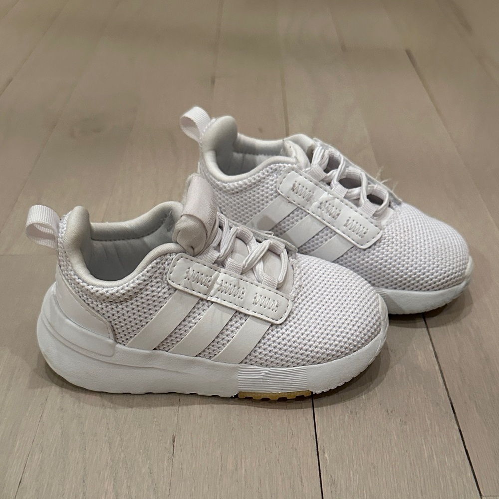 Adidas Toddler White Mesh Sneakers